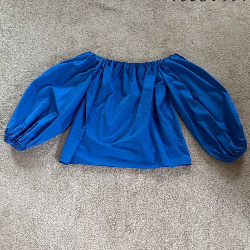 Alexis Blue Off-Shoulder Women's Blouse